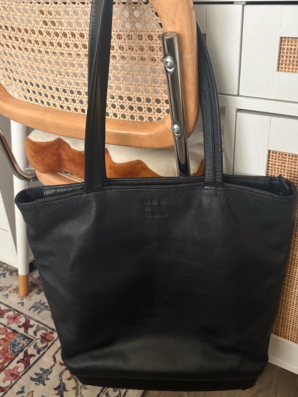 Moleskine Black Leather Everyday Tote